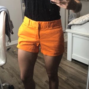 Orange republic banana shorts